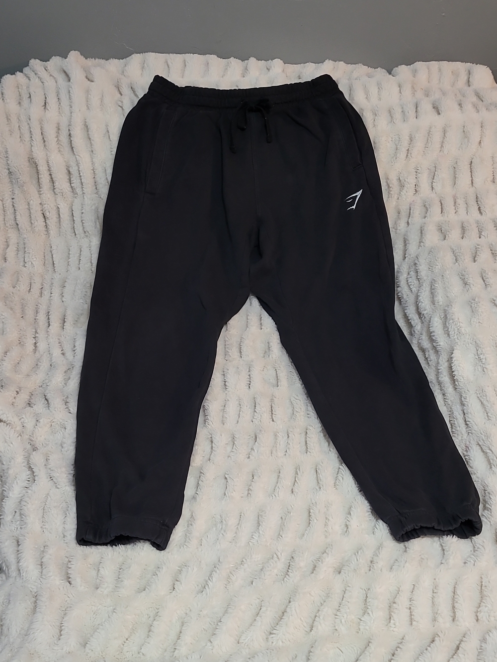 Gymshark Black Men’s Jogger Sweatpants with Drawstring